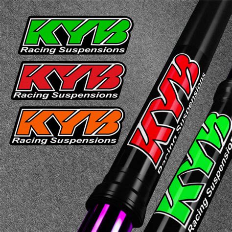 For Kyb Suspension Shocker Damper Sticker Motorcycle Decorate Badge