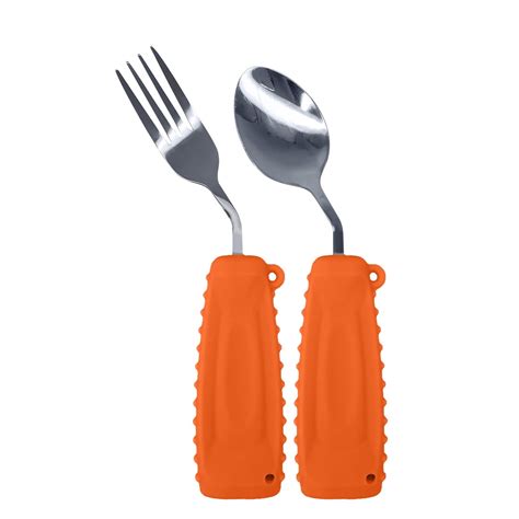 Ez Assistive Adaptive Utensils Spoon Fork Easy To Hold For