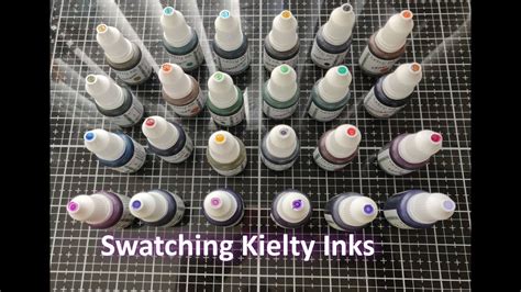 Alcohol Ink Kielty Ink Swatches Youtube