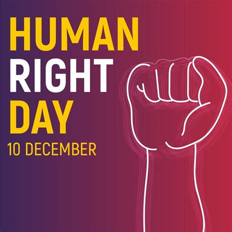 Premium Vector Human Right Day Hand Drawn Illustration Creative