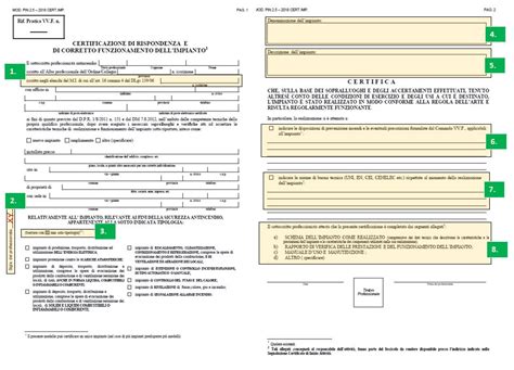 Certificazione Di Rispondenza E Di Corretto Funzionamento Dellimpianto