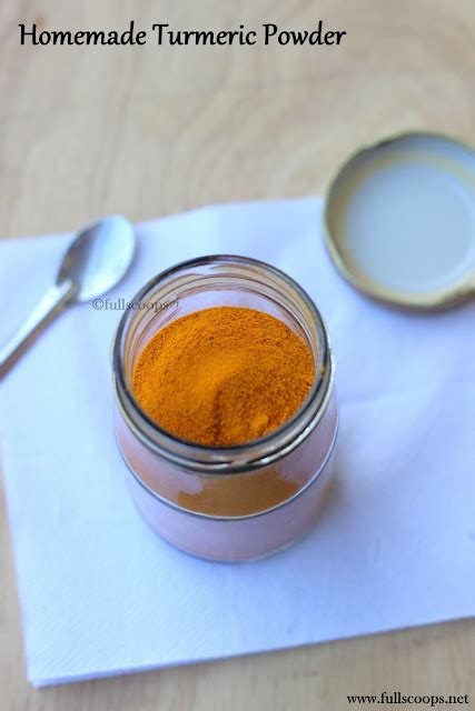 Homemade Turmeric Powder Full Scoops A Food Blog With Easysimple