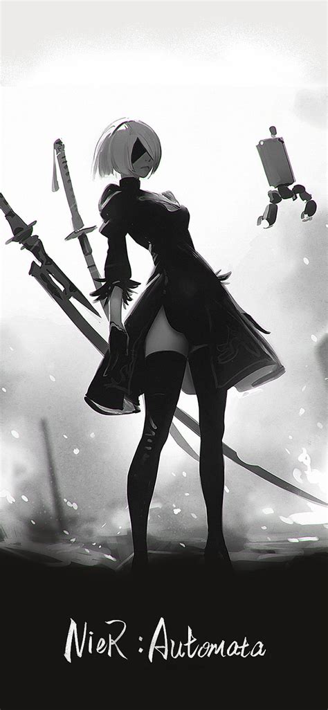 Nier Automata 2b Nier Automata Sword Anime Hd Phone Wallpaper