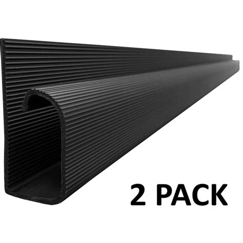 Two Pack Of Black Corrugated Roofing Sheets With The Words 2 Pack In White