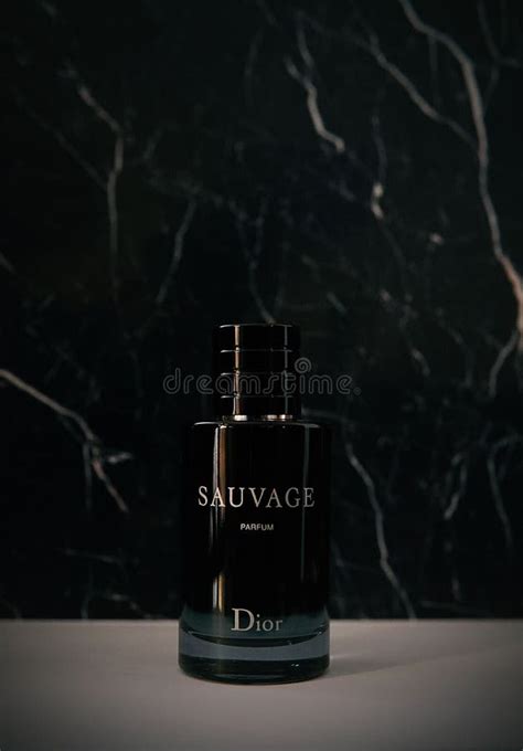 Vertical Shot Of The Dior Sauvage Perfume For Men Editorial