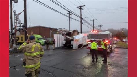 Amtrak Train Crashes Into Back Of Tractor Trailer In Conn