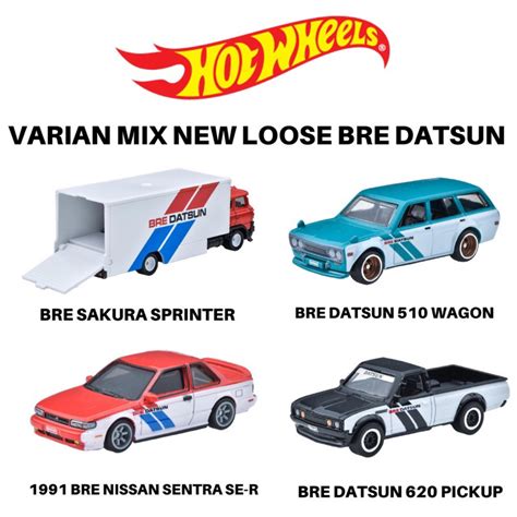 Jual Hot Wheels Premium BRE BRE Datsun 620 BRE Datsun 510 Wagon BRE Nissan Sentra SE R BRE