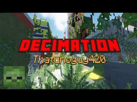 Decimation A Zombie Apocalypse Map MINECRAFT YouTube