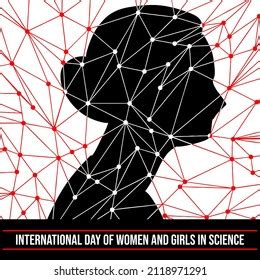 International Day Women Girls Science Vector Stock Vector Royalty Free