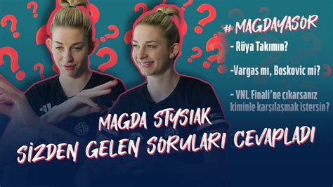 Magda Stysiak Sizden Gelen Soruları Cevaplıyor TRT Spor Dijital YouTube