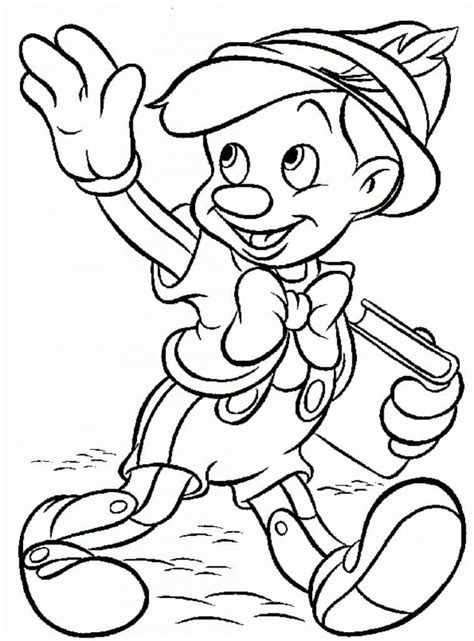 Coloriage Dessin Gratuit de Pinocchio télécharger et imprimer gratuit