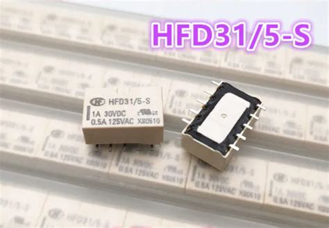 2 PIÈCES RELAIS de signal HONGFA HFD31 5 S 0 5A 125 VAC 10 broches EUR