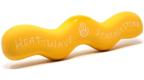 Heat Wave Golden Natural Matte Synergy Stone Hot Stone Massage Tool Synergy Stone