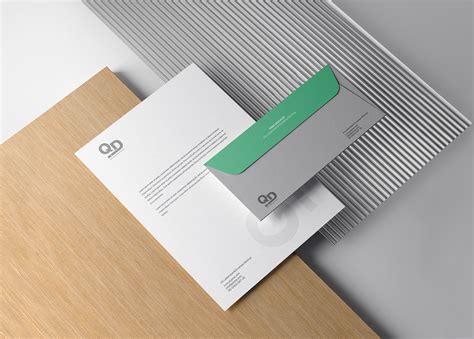 Free A Letterhead And Envelope Mockup Behance