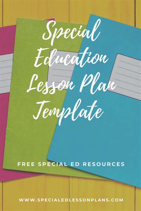 Special Education Lesson Plan Template And Guide Free Special