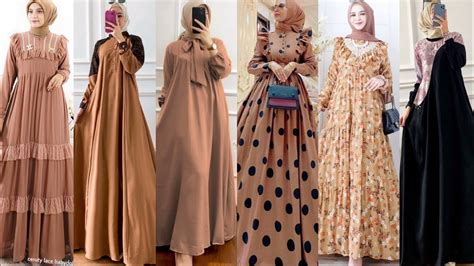 Model Gamis Brokat Terbaru Simple Elegan Paling Rekomended