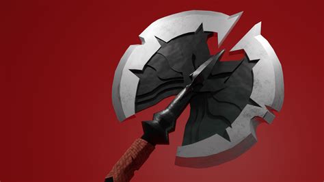 Here is a render of the black cleaver I made in blender : r/leagueoflegends