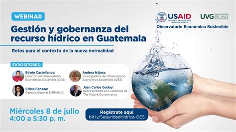 WEBINAR Gestión y gobernanza del recurso hídrico en Guatemala ICC