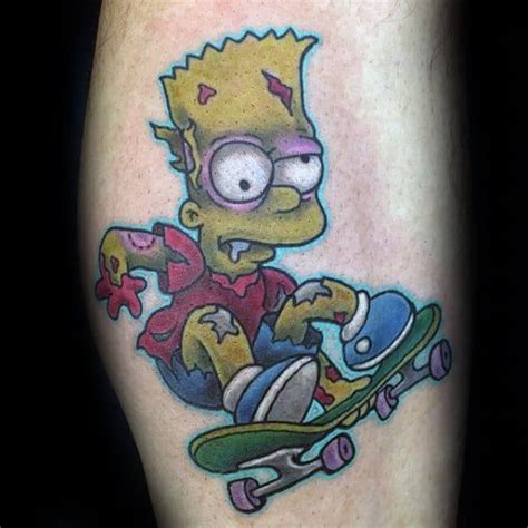 Cool Bart Simpson Tattoo Designs Inspiration Guide