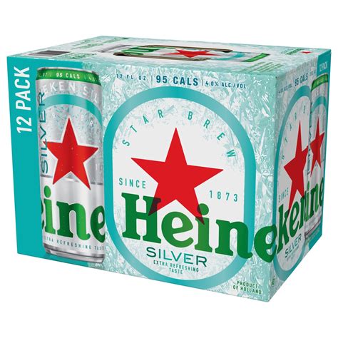 Heineken Silver Lager Beer 12 Pack 12 Fl Oz Cans 12 Oz Shipt