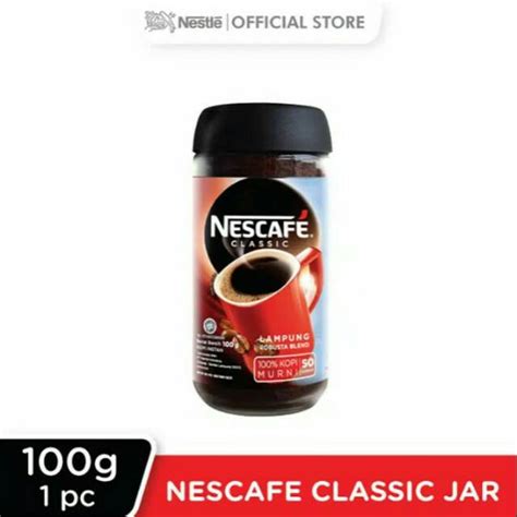 Jual Kopi Nescafe Classic Jar 100g Nescafe Classic Botol 100 Gram Kopi Robusta Kopi Lampung