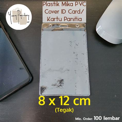 Jual Kantong Plastik Mika Cover Panitia Id Card Uk X Tegak