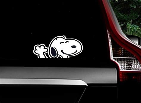 Amazon Horizont Rainbow Animated Design Snoopy Waving Decal Vinyl