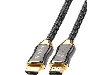 Кабель Telecom, HDMI 19M/M, ver. 2.1, 8K 60 Hz 2m металлические разъемы ...