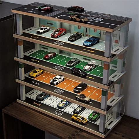 Kivcmds Scale Alloy Car Display Case Hot Wheels Room Car Model Display Hot Wheels Display