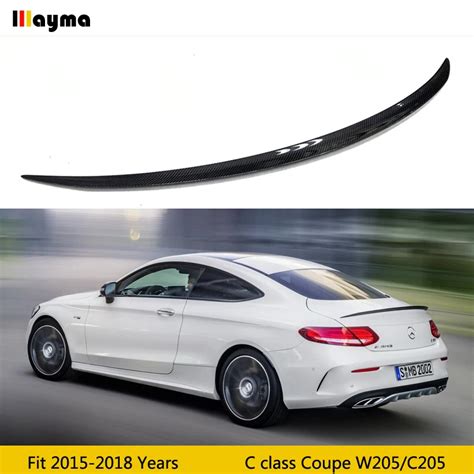 C Style Carbon Fiber Rear Trunk Spoiler For Benz C Class C C