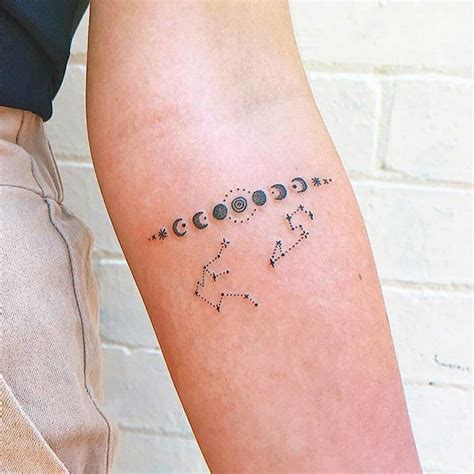 Small Constellation Tattoos Minimal Cosmos Inspired Tattoo Of