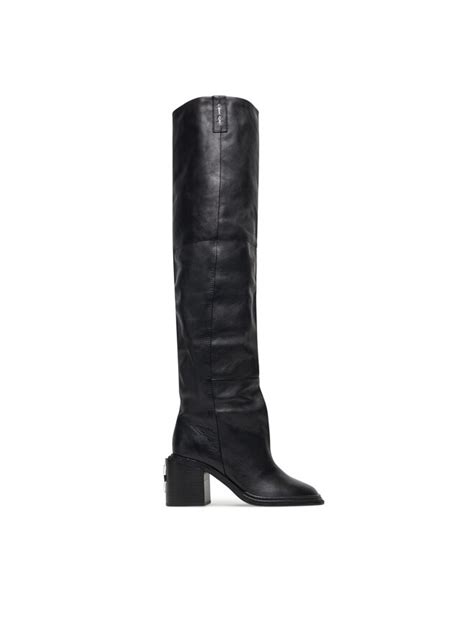 Botas Altas Naked Wolfe Nature Nappa Prince Negro Zapatos Es
