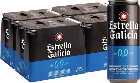 Cerveza Sin Alcohol Cerveza Estrella Galicia Cerveza 0 0 Pack De 24