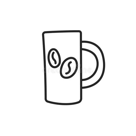 Una Taza De Café Aromático Para Una Buena Mañana En El Estilo Doodle