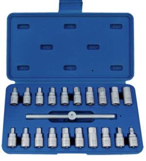 21PC OIL DRAIN PLUG KEY SET KT PRO