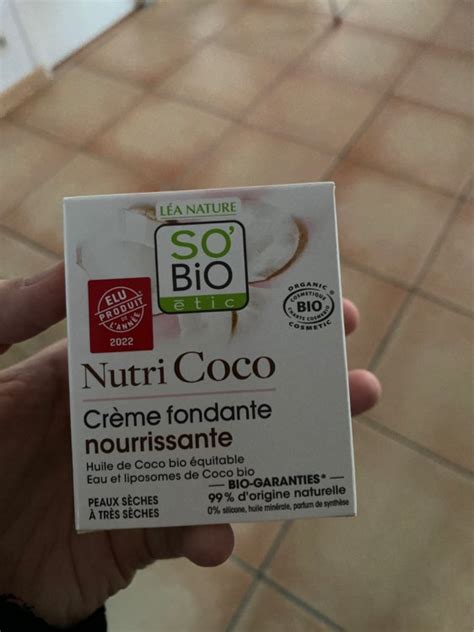 So Bio Étic Nutri Coco Crème fondante nourrrisante INCI Beauty