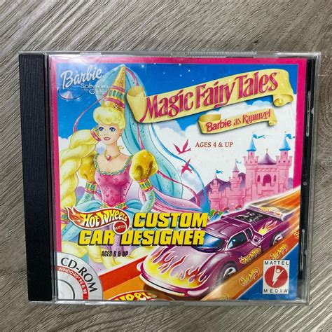 Vintage Barbie As Rapunzel Hot Wheels Custom Car Designer PC CD ROM Game Etsy