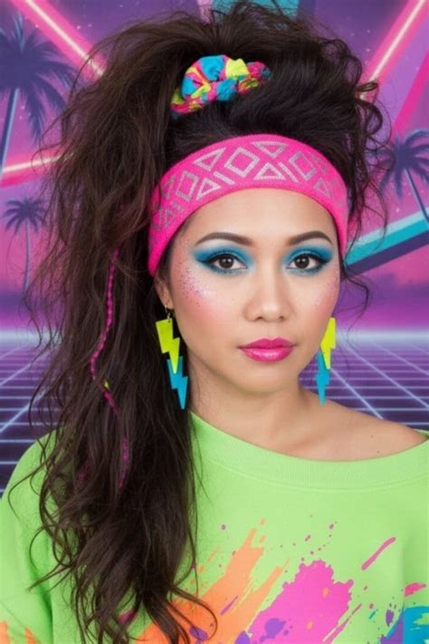 Cabelo Anos 80 Feminino Para Festa - Look Anos 80 Feminino para Festa: 41 Ideias – Jornal10