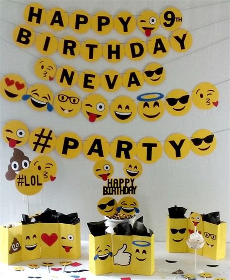 Emoji Birthday Party Package Party Supplies Decorations