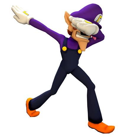 Waluigi Dabbing Png Super Mario By Boxking117 On Deviantart