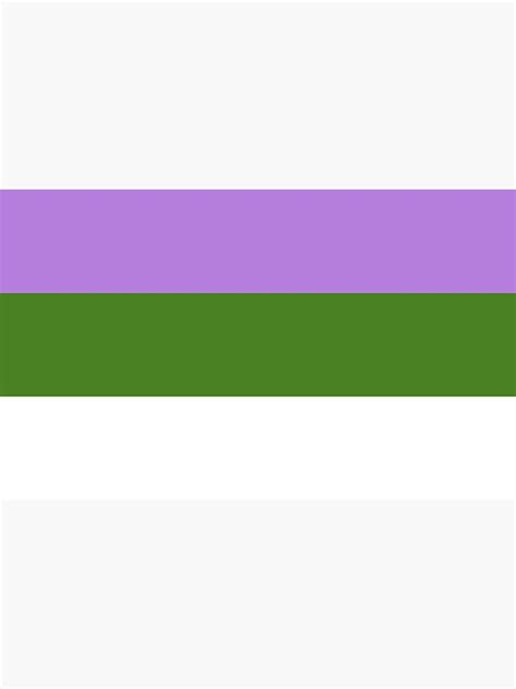 Genderqueer Pride Flag Sticker By Calchamomile Redbubble