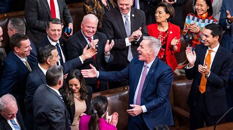 Kevin Mccarthy Is Elected Speaker Of The House On 15th Ballot