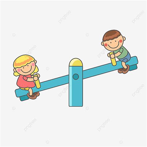 Seesaw Cartoon Vector Art PNG, Cartoon Seesaw Clipart, Seesaw, Child, Clipart PNG Image For Free ...