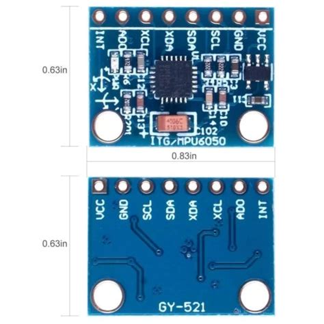 Gy Mpu Axis Accelerometer Gyroscope Module