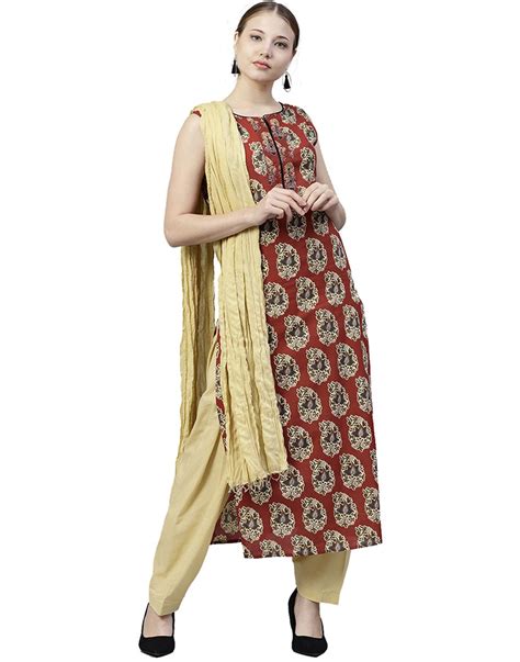 Jaipur Kurti Cotton Kurti With Patiala Stitched Suit Buy Jaipur