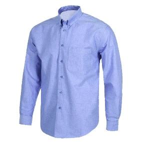 Camisa Oxford Manga Larga Celeste Titanium V M