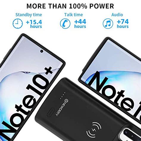 Newdery Galaxy Note 10 Plus Battery Case Built In 6000mah Qi Wireless