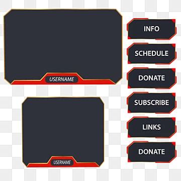 Twitch Stream Panel Hd Transparent Twitch Stream Red Panels And