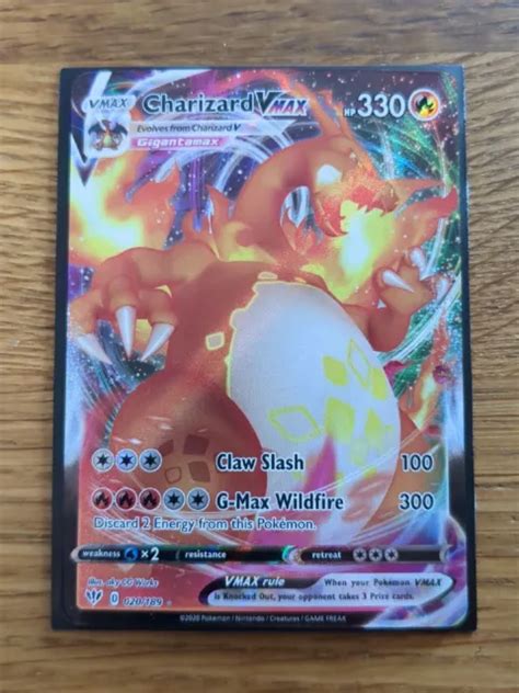 CHARIZARD VMAX 2020 Pokemon Swsh Darkness Ablaze Full Art 020 189 83