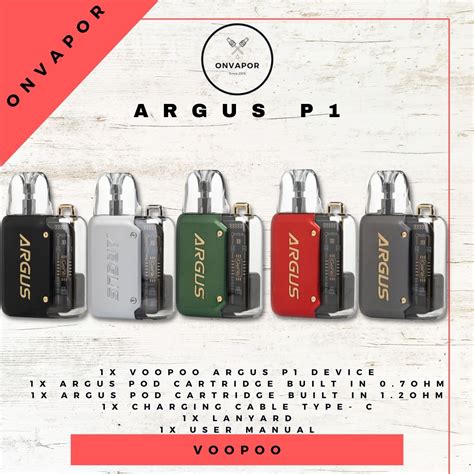 Voopoo Argus P1 Pod Argus Kotak Pod Device Vape Vave Lazada Indonesia